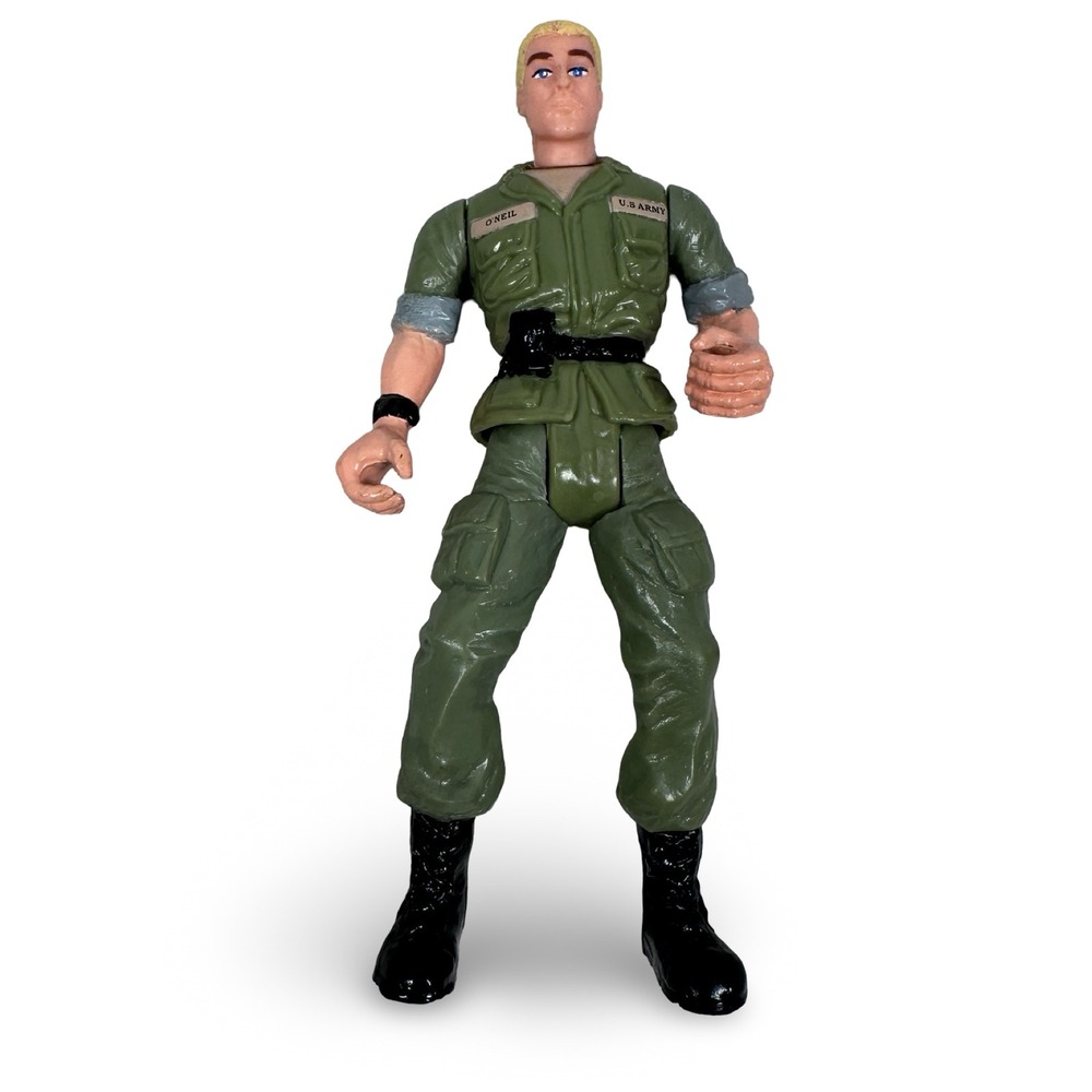 Vintage 1998 TriStar Godzilla Series O'Neil US Army Action Figure 4.25" Green